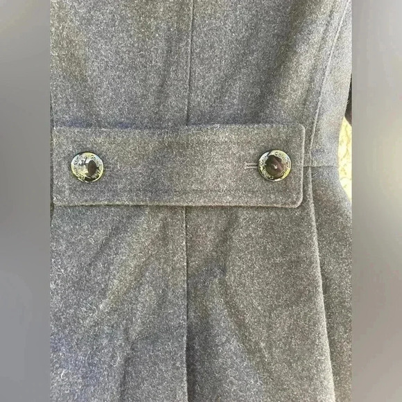Calvin Klein women’s charcoal gray/black double breasted wool coat size small - Picture 8 of 11